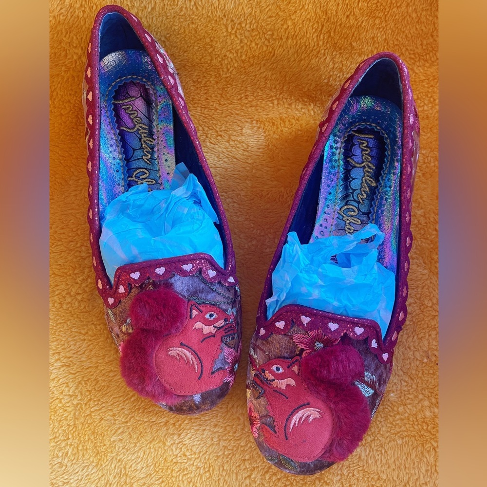 Adorable Irregular Choice squirrel flats!🐿️✨